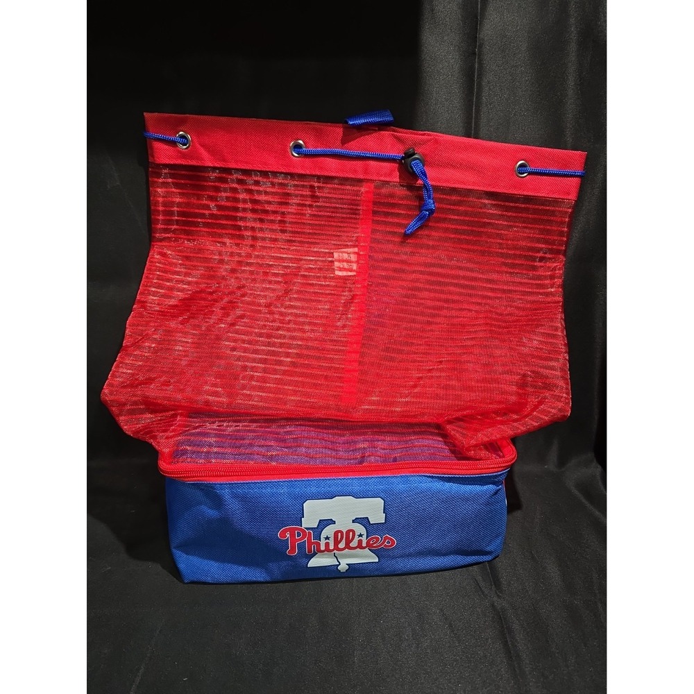 Philadelphia Phillies MLB Giant Drawstring Cooler Bag Red Blue Liberty Bell Logo